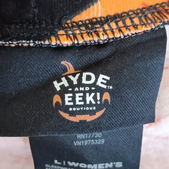 NEW Target Hyde and Eek Women's Orange Jack-O-Lantern Sleep Joggers 2022 Size L - Picture 7 of 11